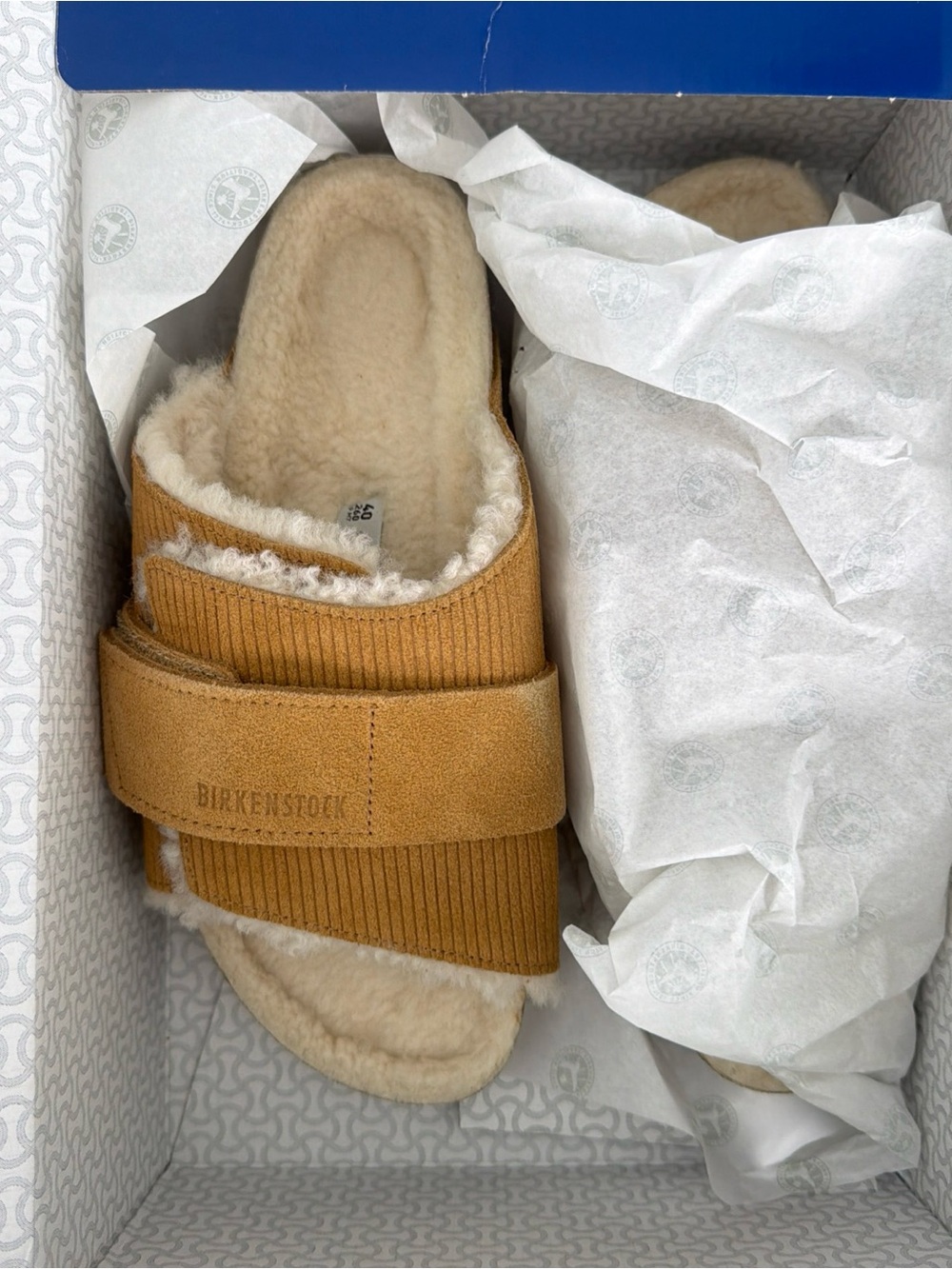 Birkenstock Kyoto Shearling Corduroy Cork
